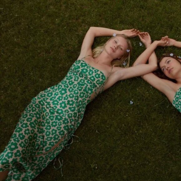 For Love & Lemons Lincoln Midi Dress (sz M) - Picture 5 of 15